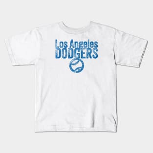 DODGERS Baseball Weathered Kids T-Shirt